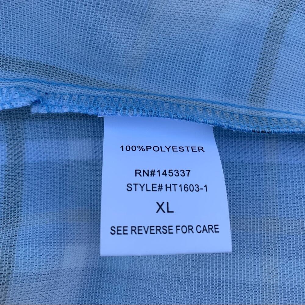 Hesperus Blue Plaid Crop Top XL Y2K Bustier Corset Tank Zip Back Retro Grunge - Picture 6 of 8